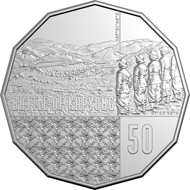 2026 75th Anniversary of the Battle of Kapyong – 50c Uncirculated Coin | Royal Australian Mint