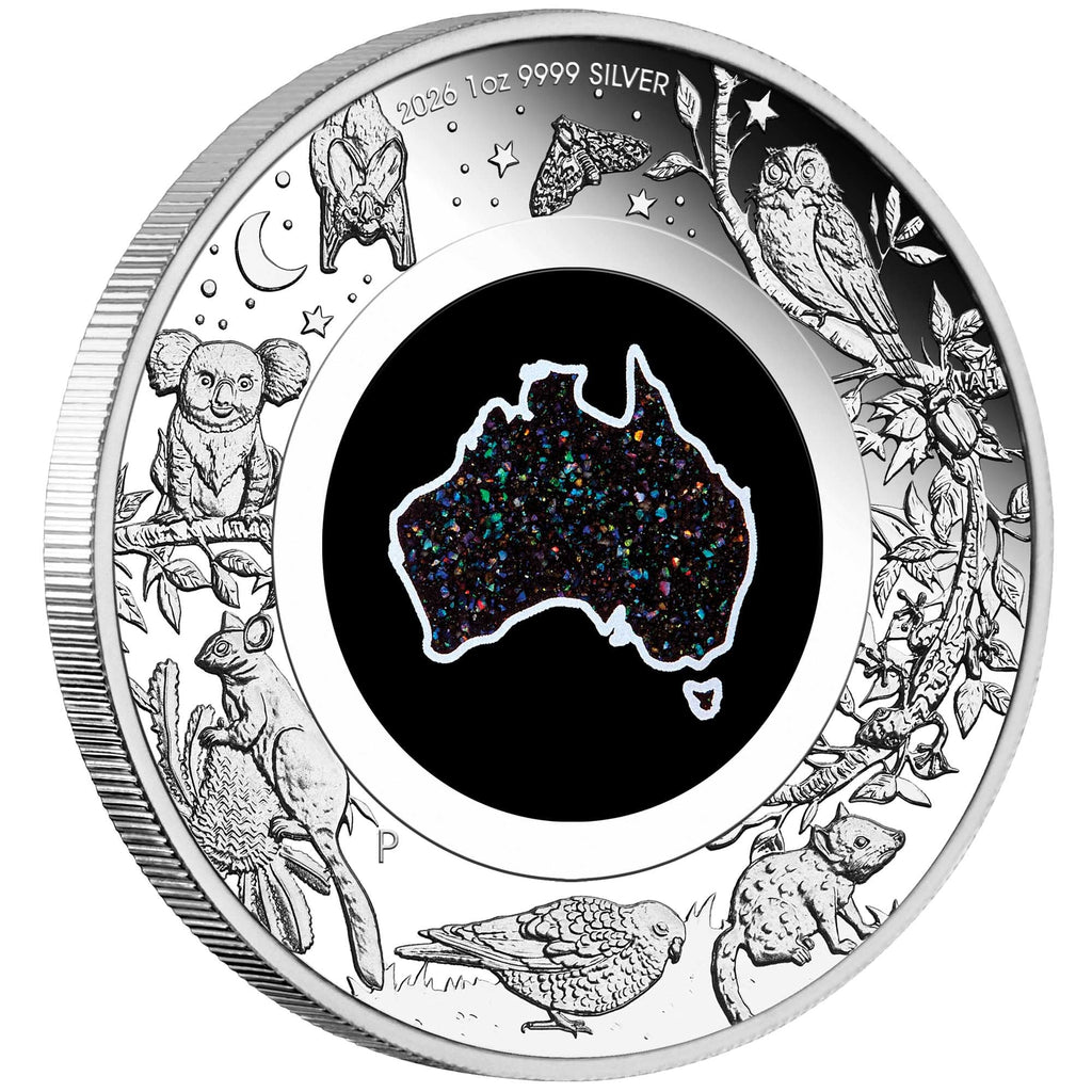 Great Southern Land 2026 1oz Silver Proof Matrix Opal Coin