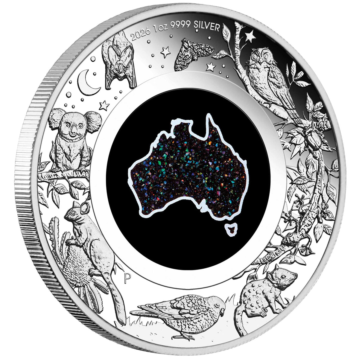 Great Southern Land 2026 1oz Silver Proof Matrix Opal Coin