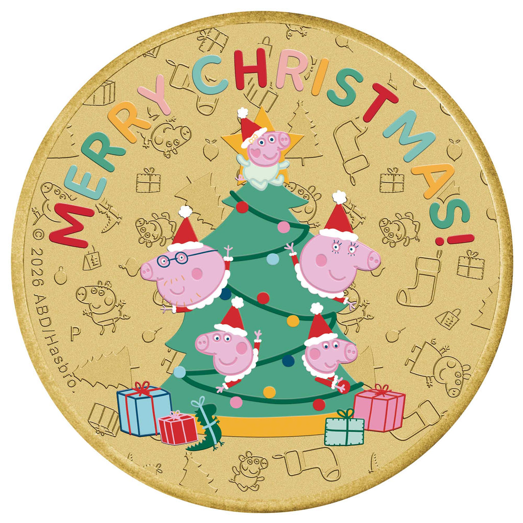 Peppa Pig – Merry Christmas 2026 Collector Coin in Card