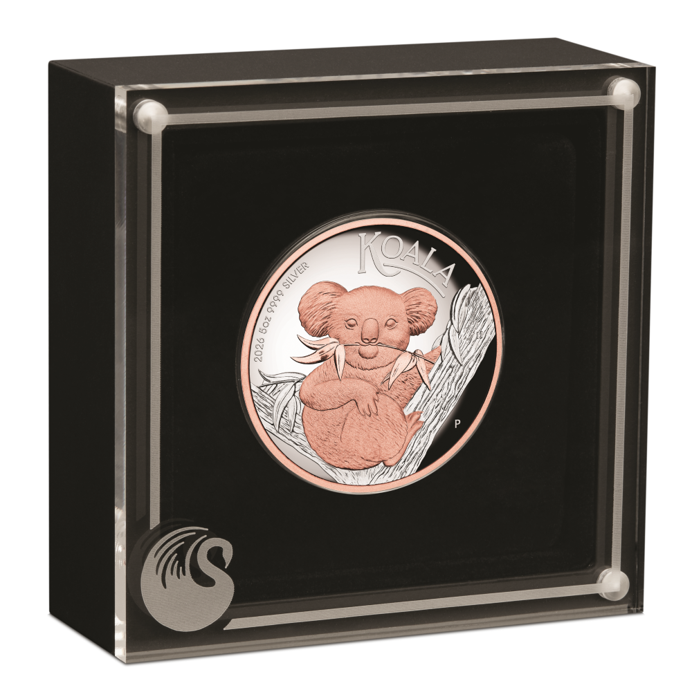 Australian Koala 2026 5oz Silver Proof High Relief Gilded Coin
