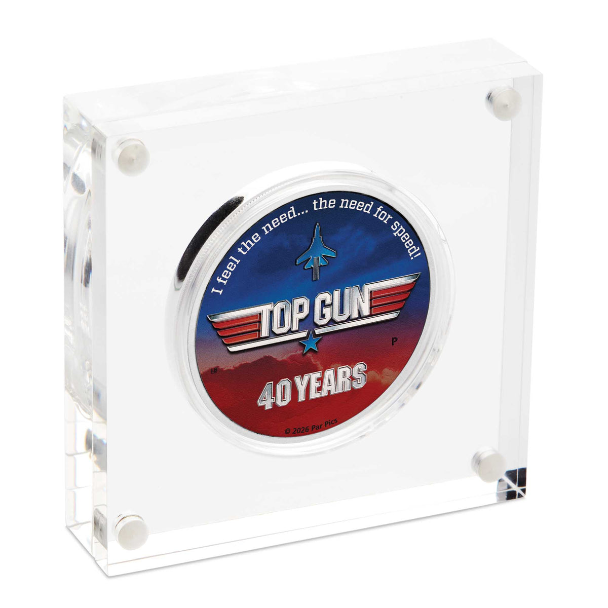 40 Years of Top Gun 2026 1oz Silver Coloured Coin
