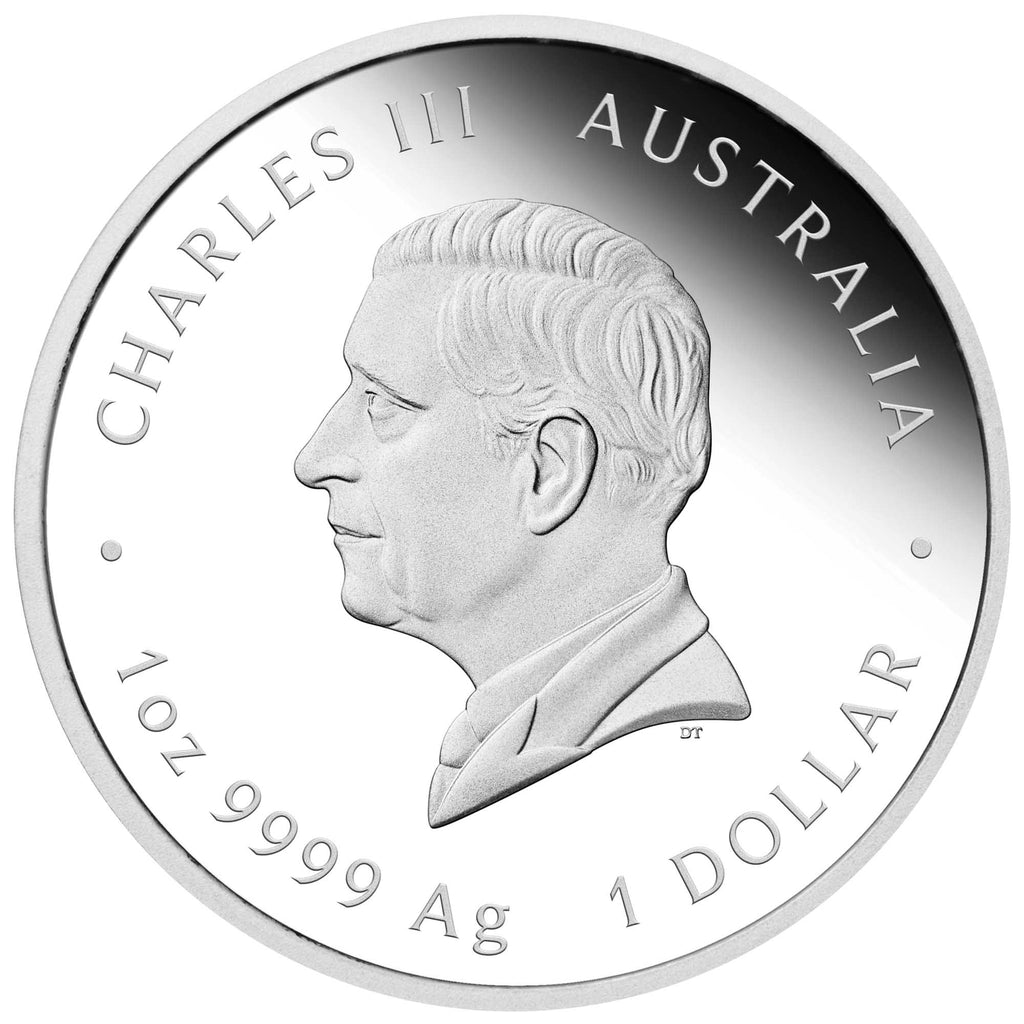 Australian Lunar Series III 2027 Year of the Goat 1oz Silver Proof Coloured Coin.
