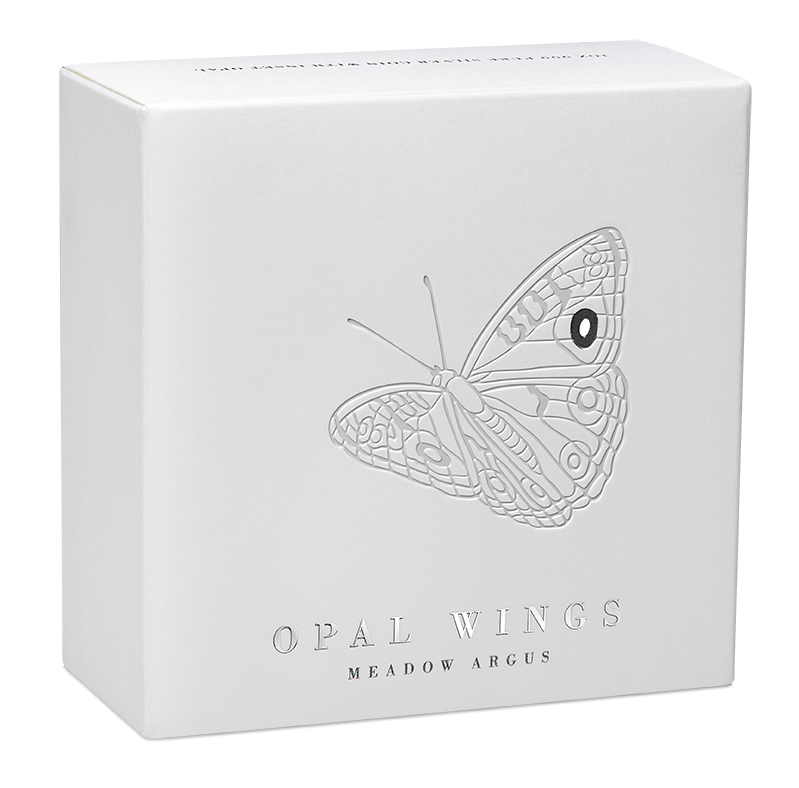 2026 Australian Opal Wings - Meadow Argus 1oz Silver Proof Coin with Opal Insert