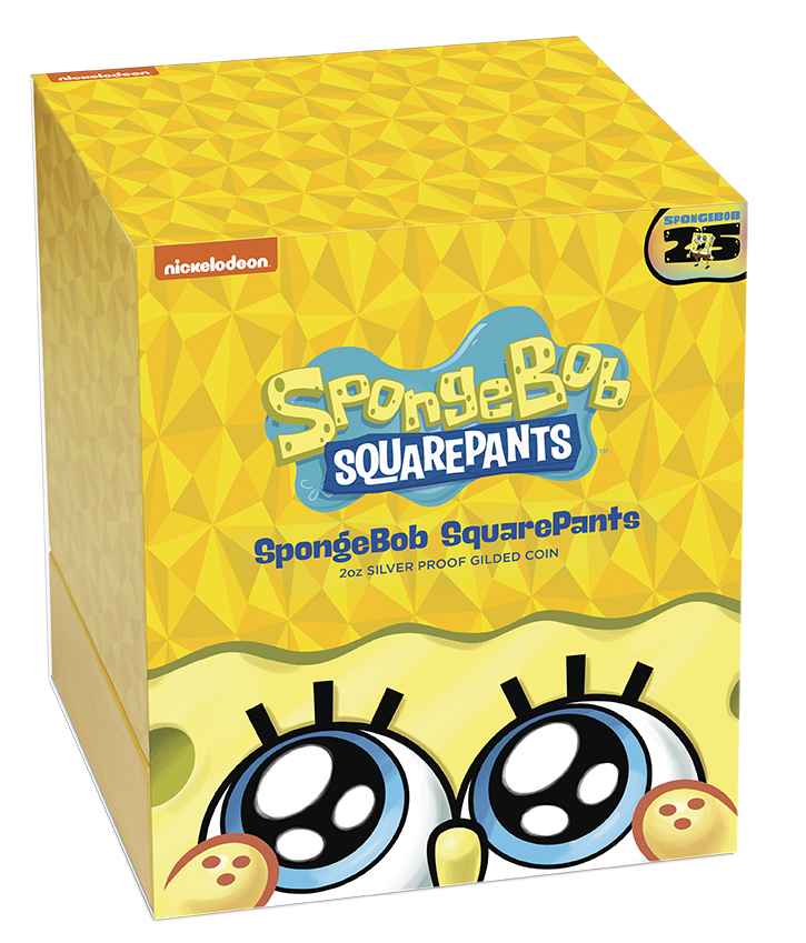 2024 $2 SpongeBob SquarePants 2oz Silver Proof Gilded Coin – Pineapple Home