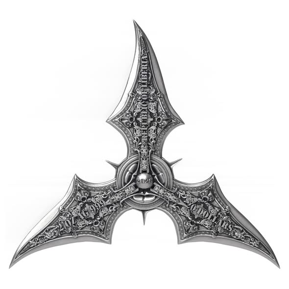 SHURIKEN Ninja 2oz Silver Coin – $20 Liberia 2026