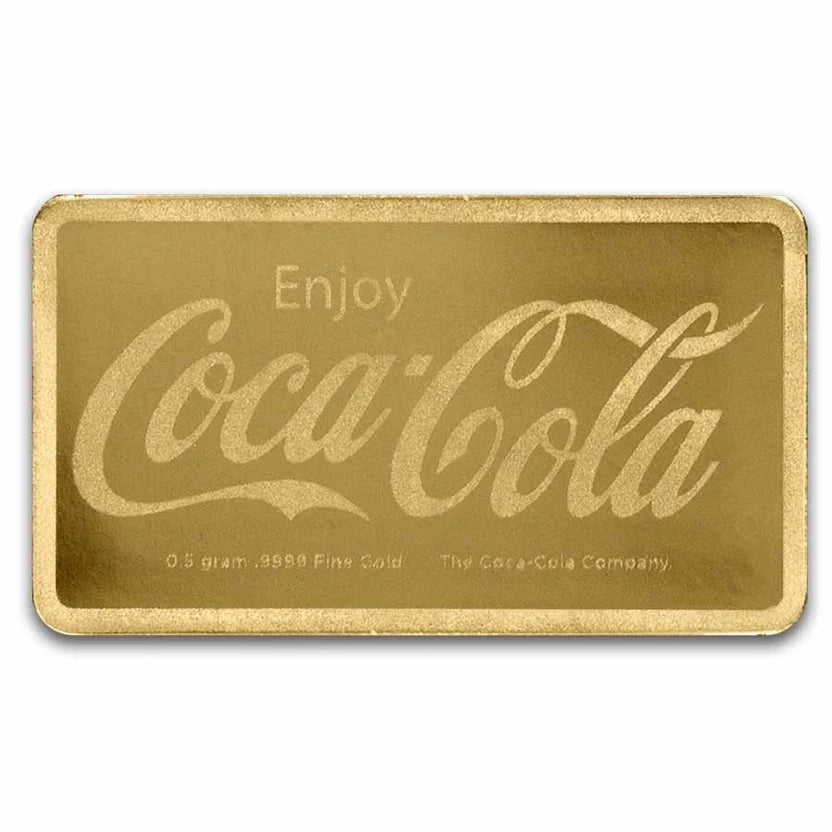 Coca-Cola® 1/2 Gram Gold Bar in TEP