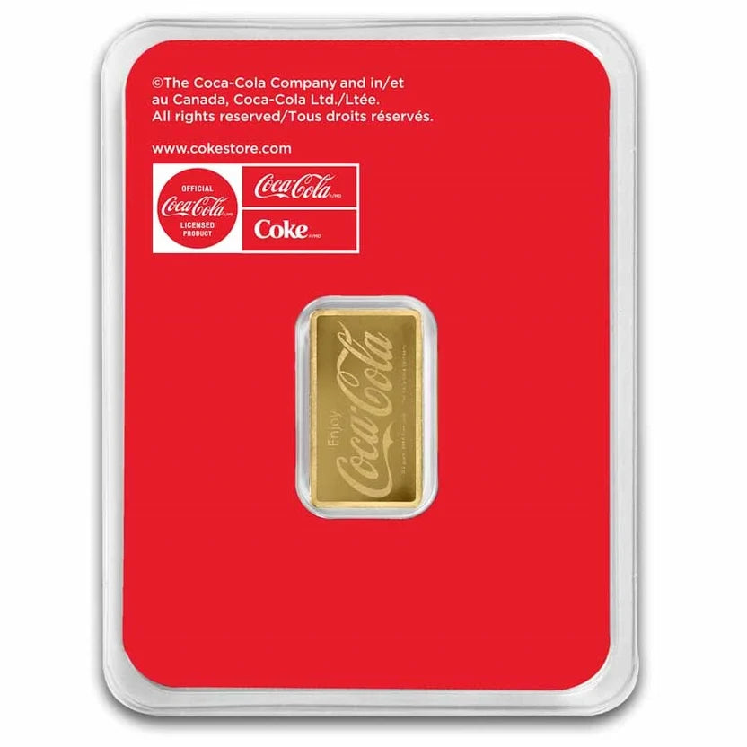 Coca-Cola® 1/2 Gram Gold Bar in TEP