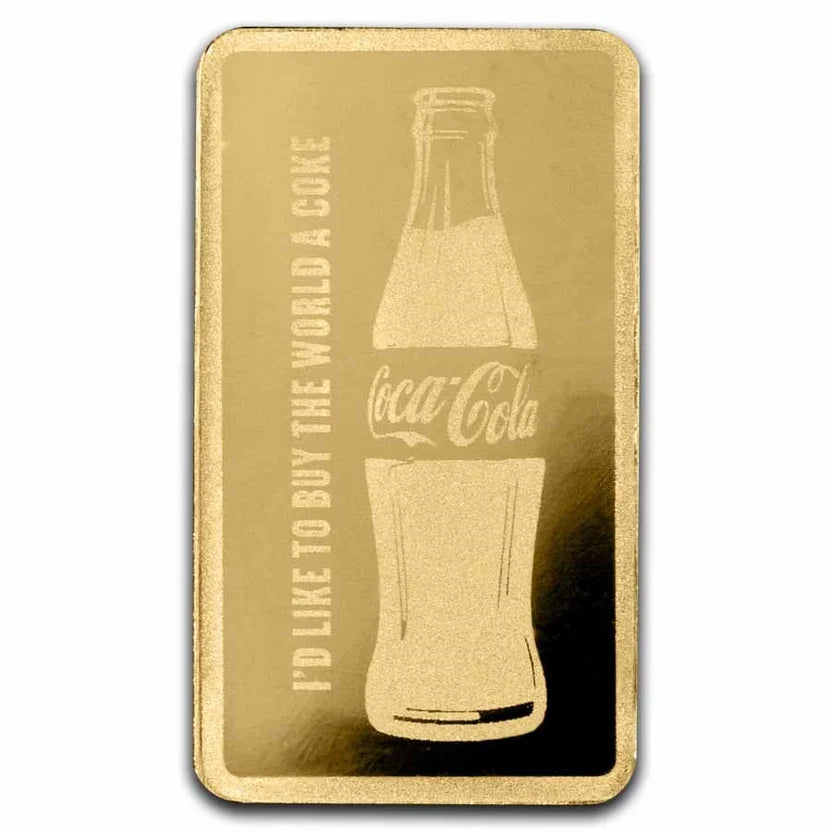 Coca-Cola® 1/2 Gram Gold Bar in TEP