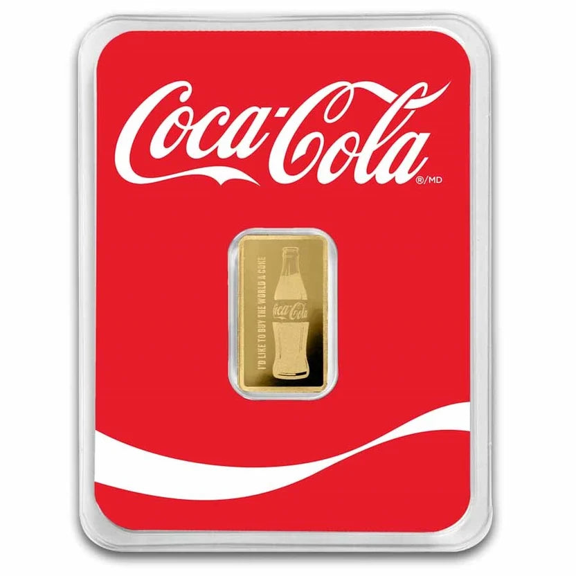Coca-Cola® 1/2 Gram Gold Bar in TEP