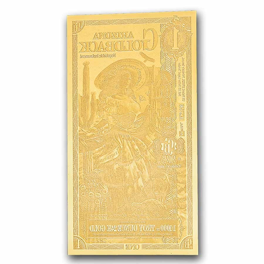 2025 Arizona 1 Goldback – Aurum 24K Gold Foil Note