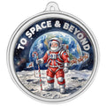 Scottsdale Mint Astronaut – 1 oz Silver Colorized Round Christmas Ornament
