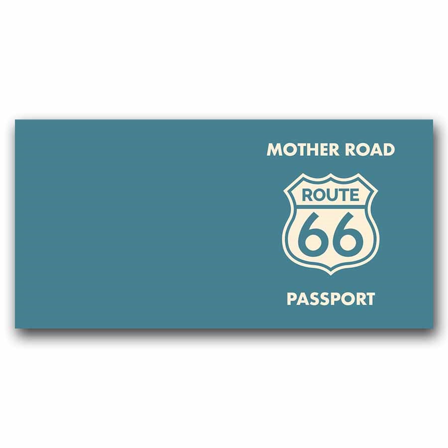 1 oz Silver Colorized Bar - Route 66 100th Anniversary