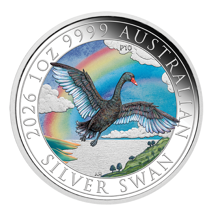 Perth Money Expo ANDA Show Special – 2026 Australian Swan 1 oz Silver Coloured Coin