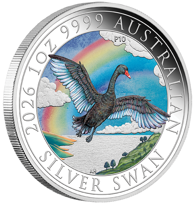 Perth Money Expo ANDA Show Special – 2026 Australian Swan 1 oz Silver Coloured Coin