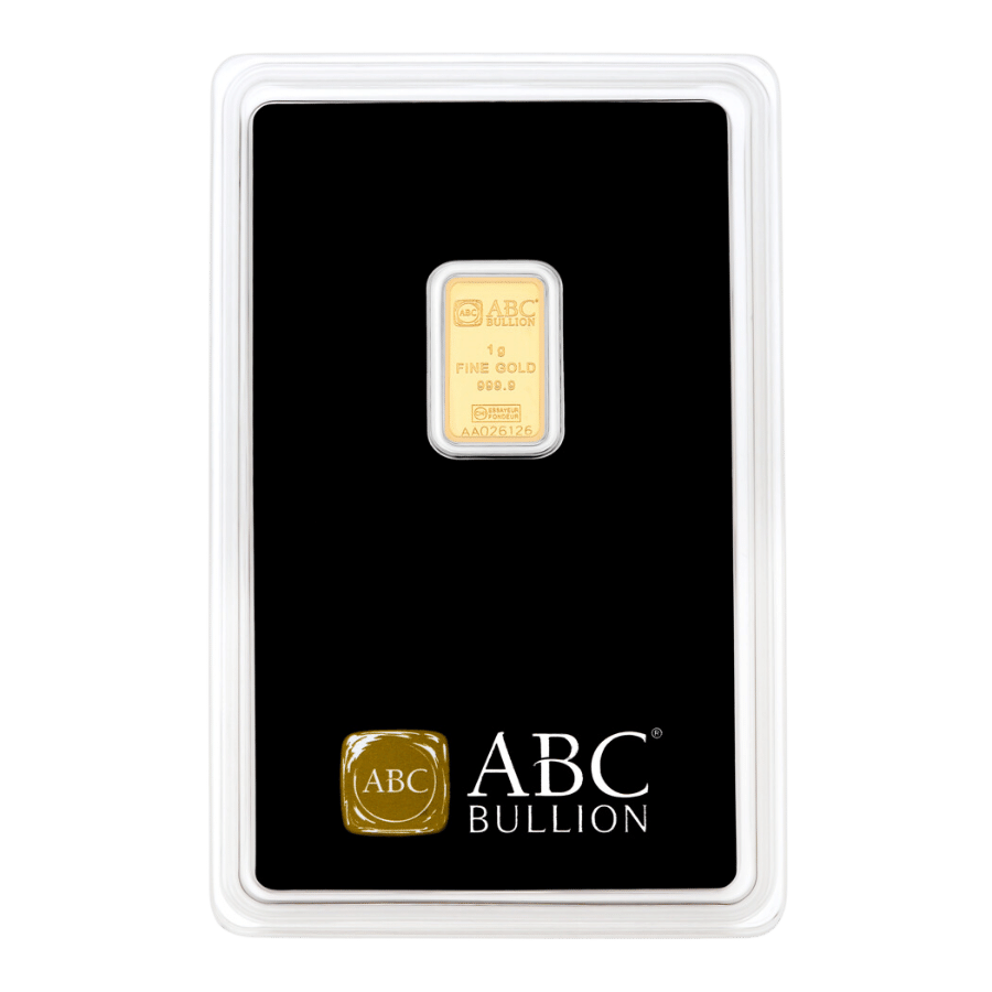 1g ABC Gold Minted Bar – .9999 Fine Gold