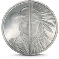 Silver Western Warrior Divisible Round – 1 oz .999 Fine Silver