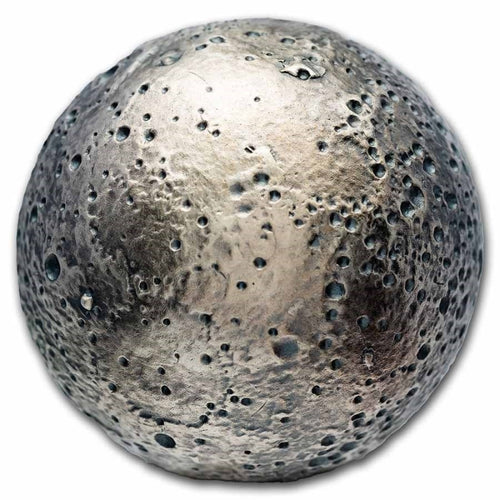 2022 Barbados $5 Mercury Sphere – 1 oz Silver Antiqued Coin