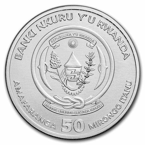 2023 Rwanda African Ounce – Nile Crocodile 1 oz Silver BU