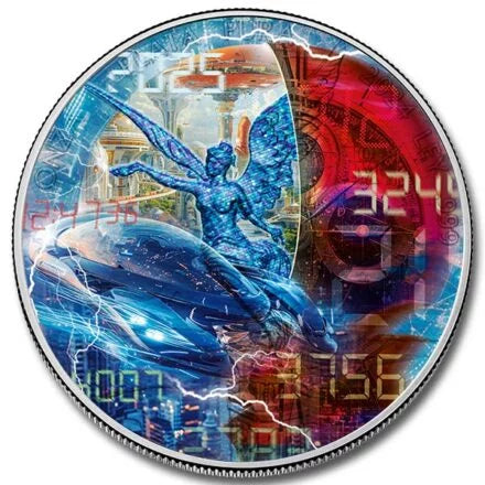 Mexico Libertad – Time Travel III 2024 1 oz Silver BU Colourised Coin