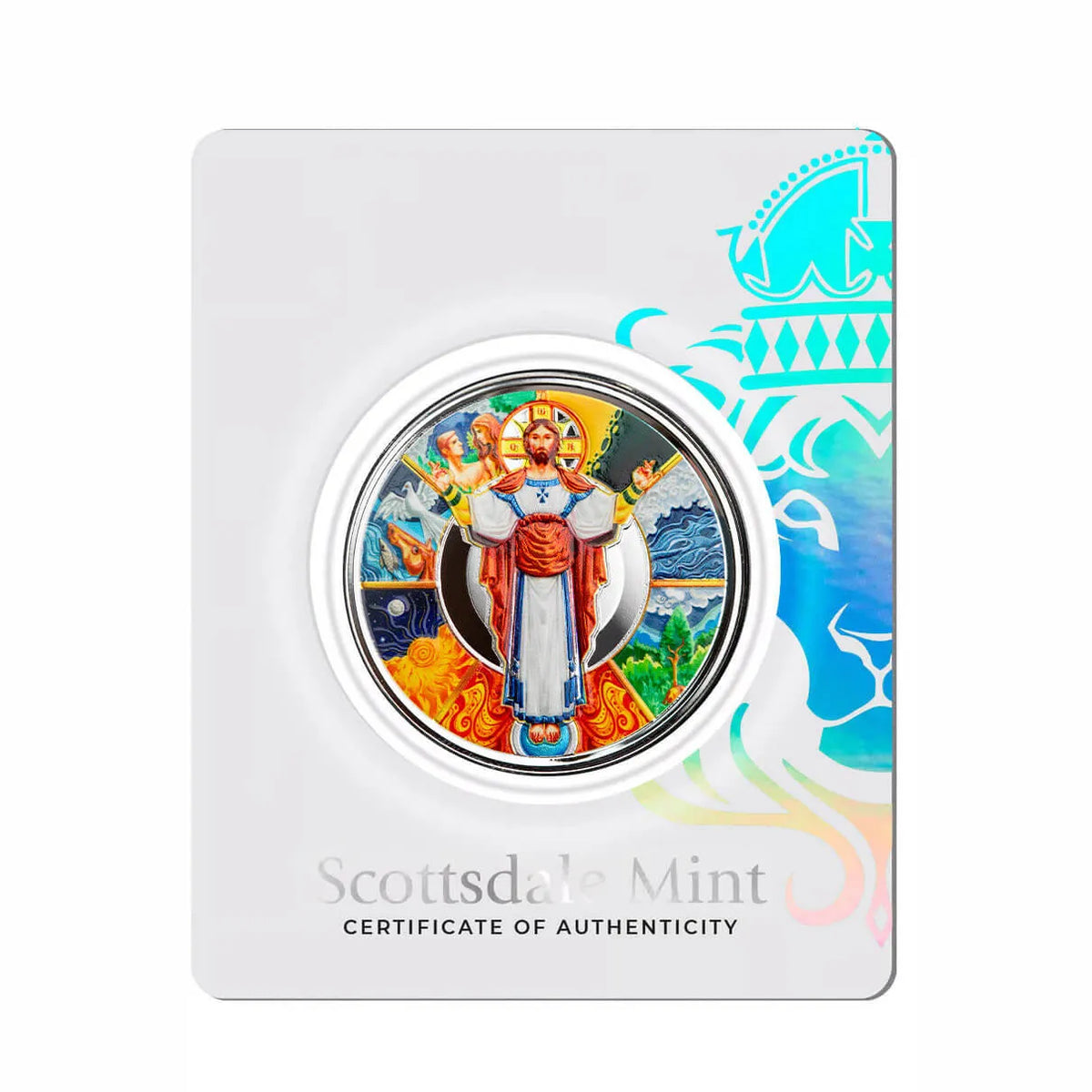 Scottsdale Mint 2024 Jesus Collection The Creator Colorized 1oz Silver Coin