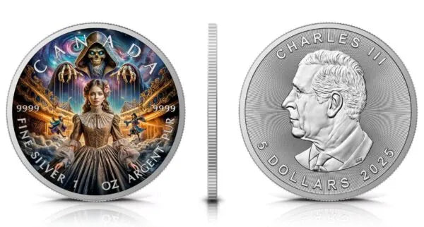 2025 Canada Maple Leaf – The Puppeteer 1 oz Silver Colorized Coin
