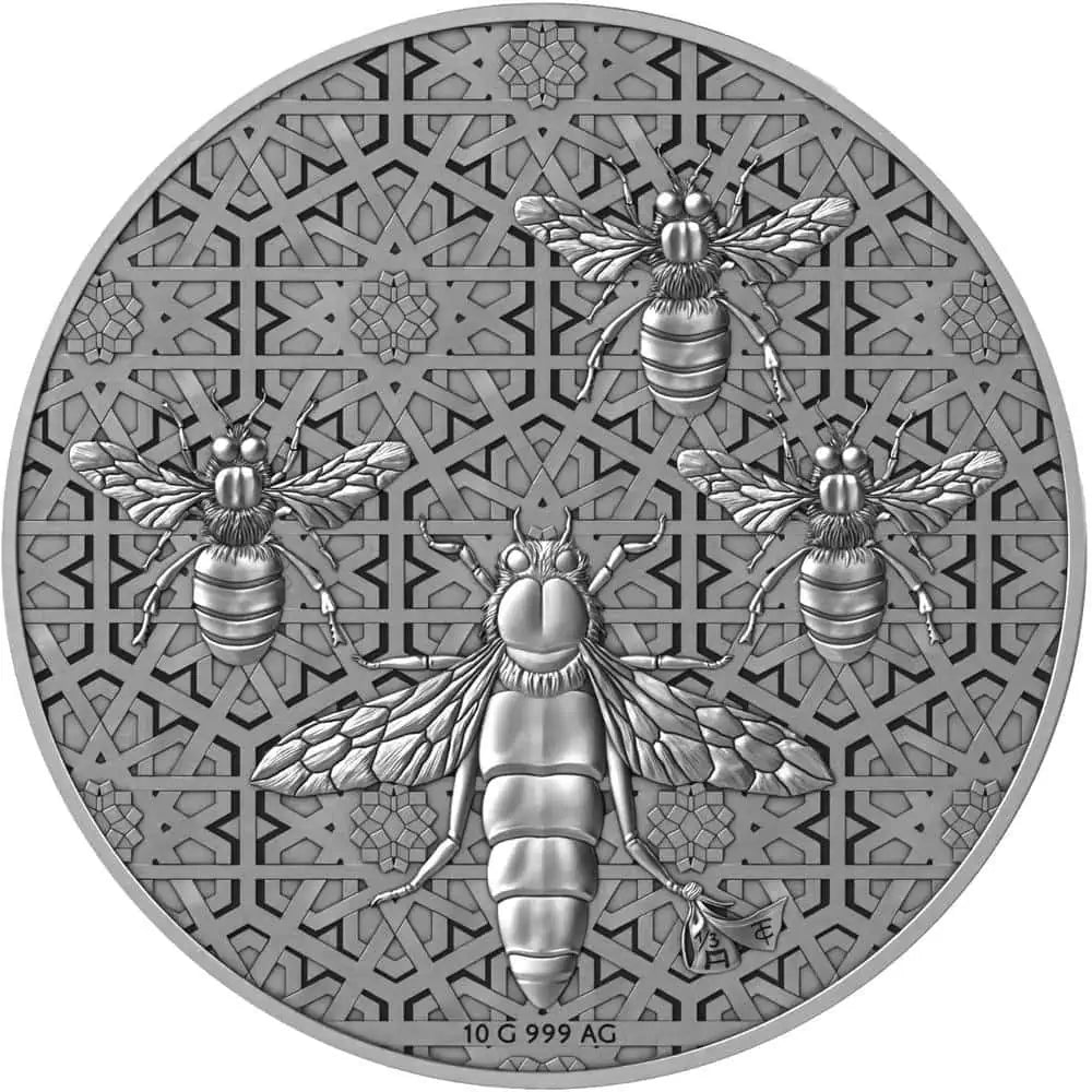 2025 Syria Queen Bee 10 Gram .9999 Silver Bullion Medal