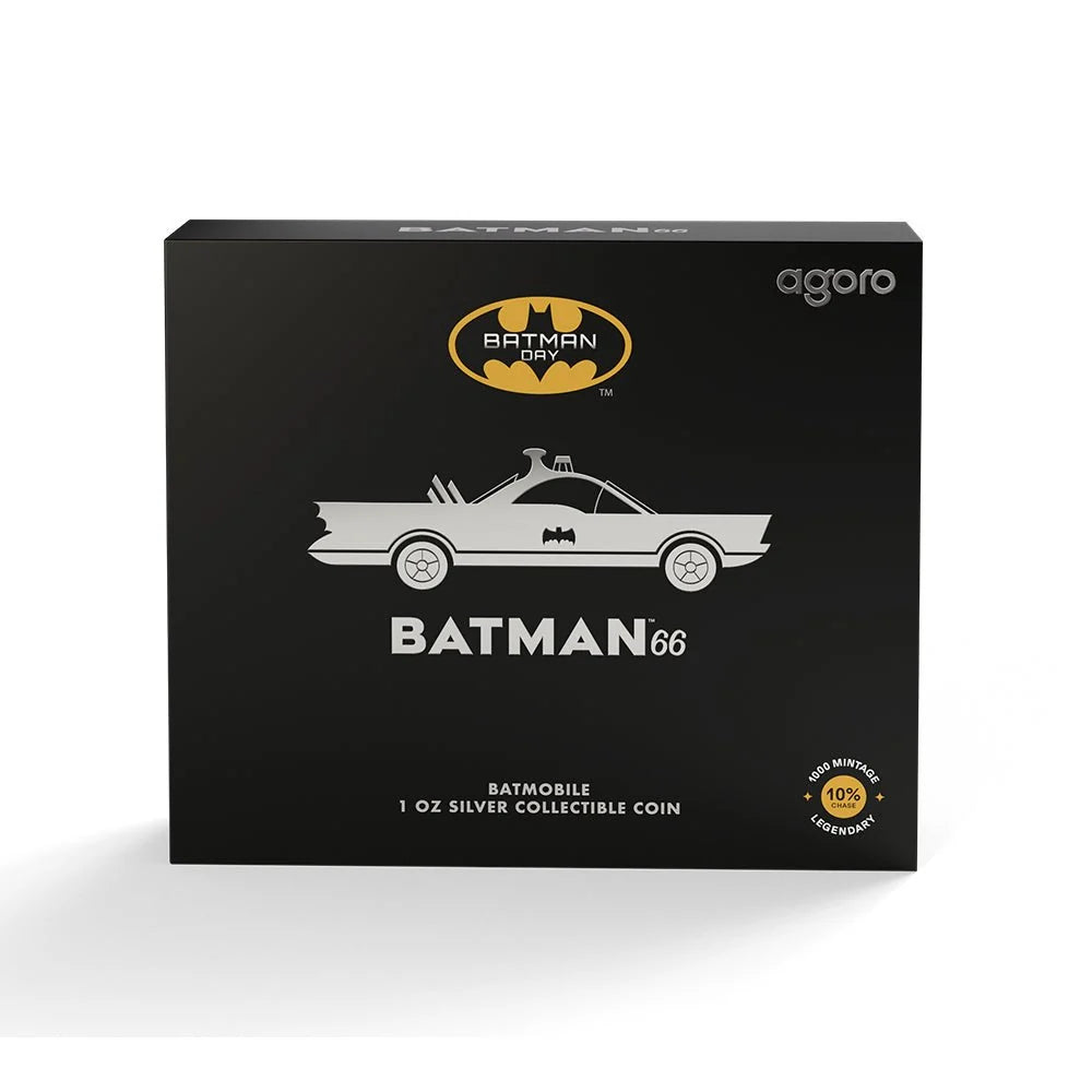 2025 BATMAN™66 – Batmobile 1oz Silver Collectible Coin – 1,000 Mintage