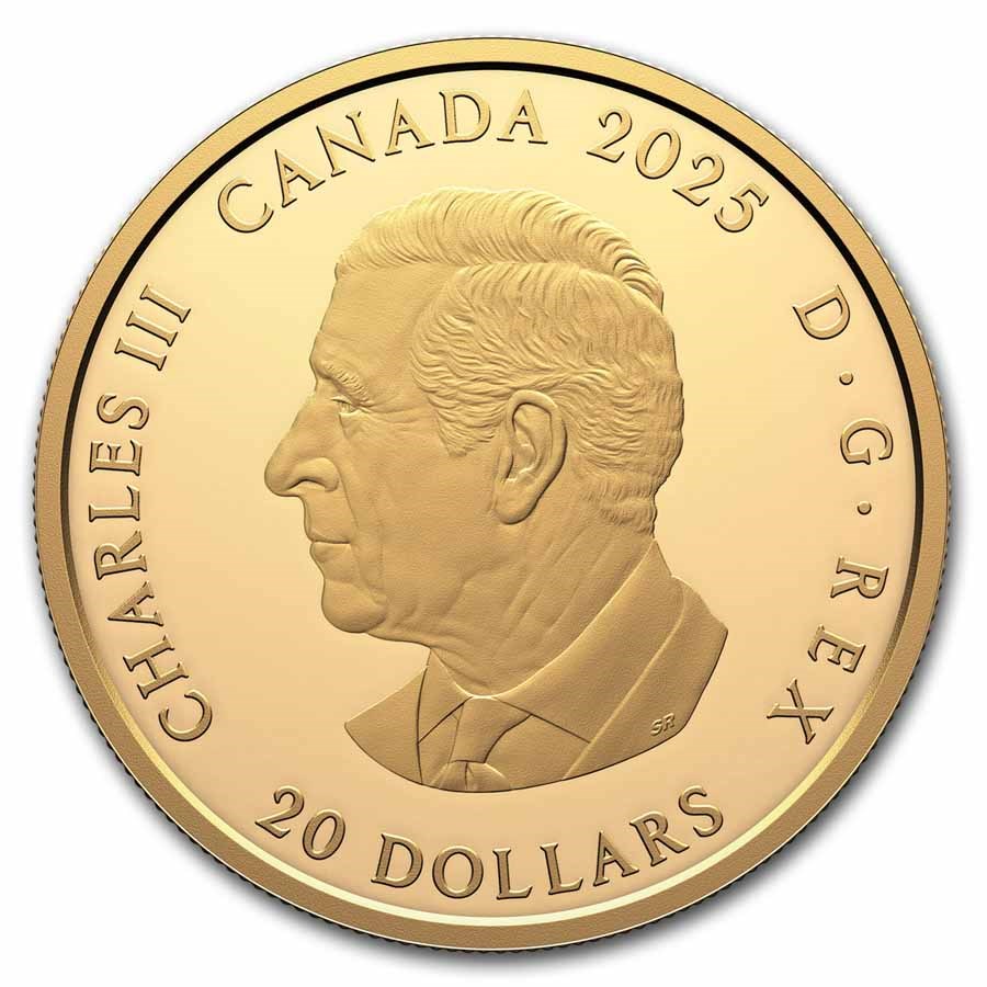 2025 Canada $20 The Gilded Sundial 1 oz Silver Proof Coin