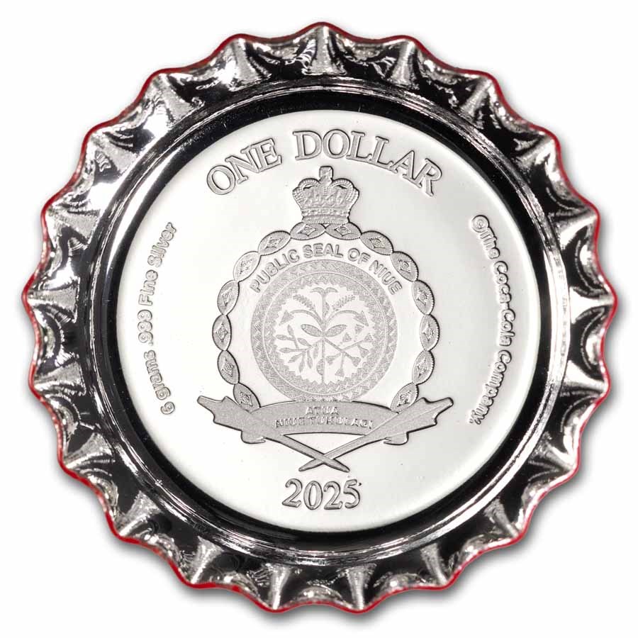 2025 Niue 6g Silver Coca-Cola® Bottle Cap – Box & COA