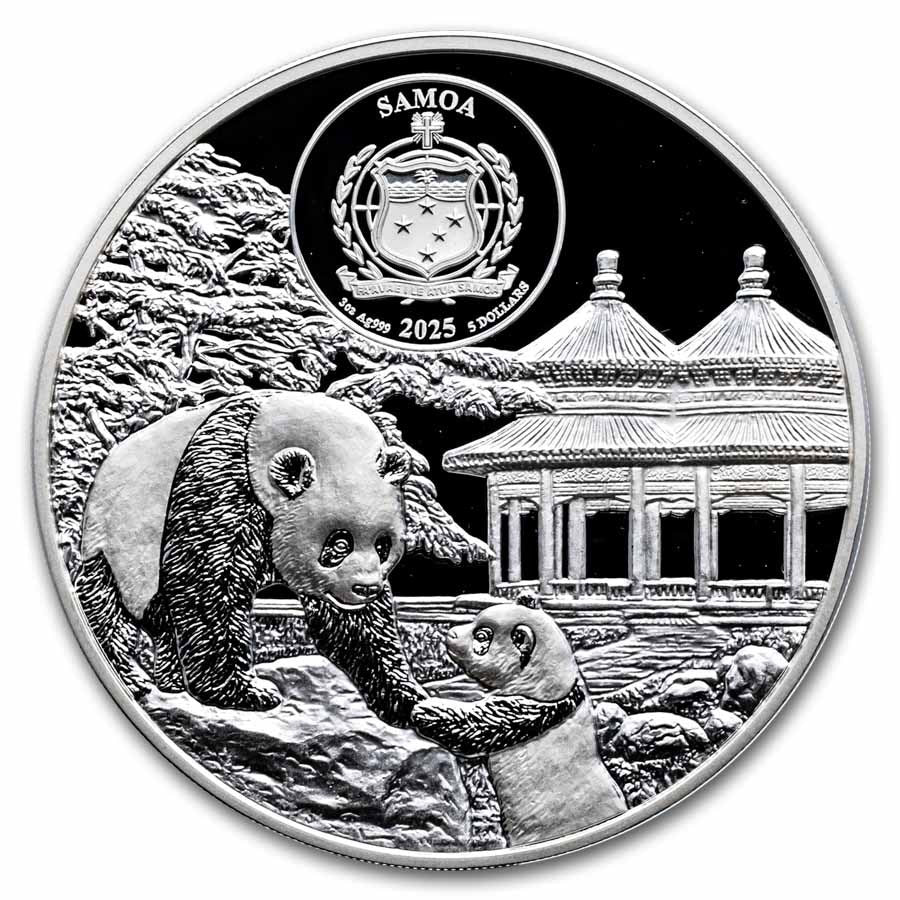 2025 Samoa Temple of Heaven 3oz Silver Full Sculpture Shaped Coin