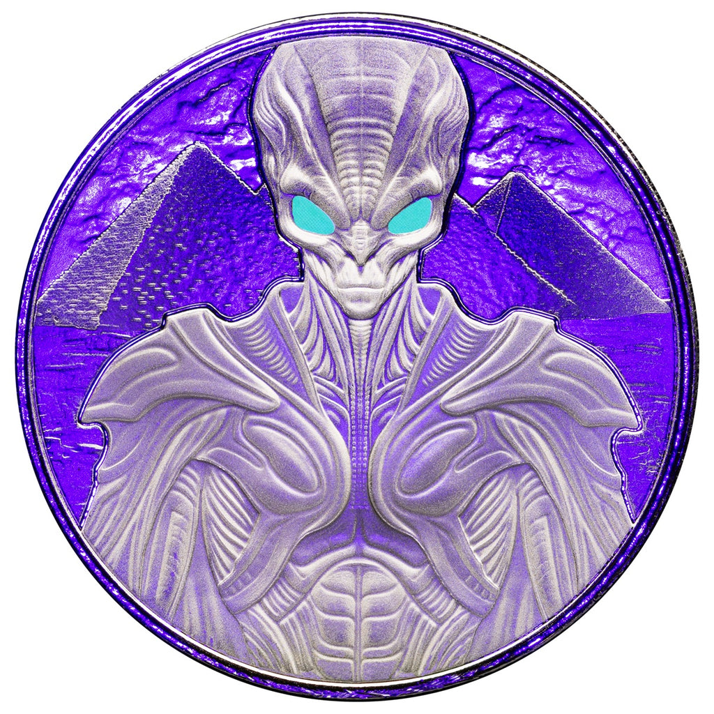 2025 Samoa Alien Architects 1 oz Silver Colorized Coin – Scottsdale Mint&nbsp;– Mintage 1,500