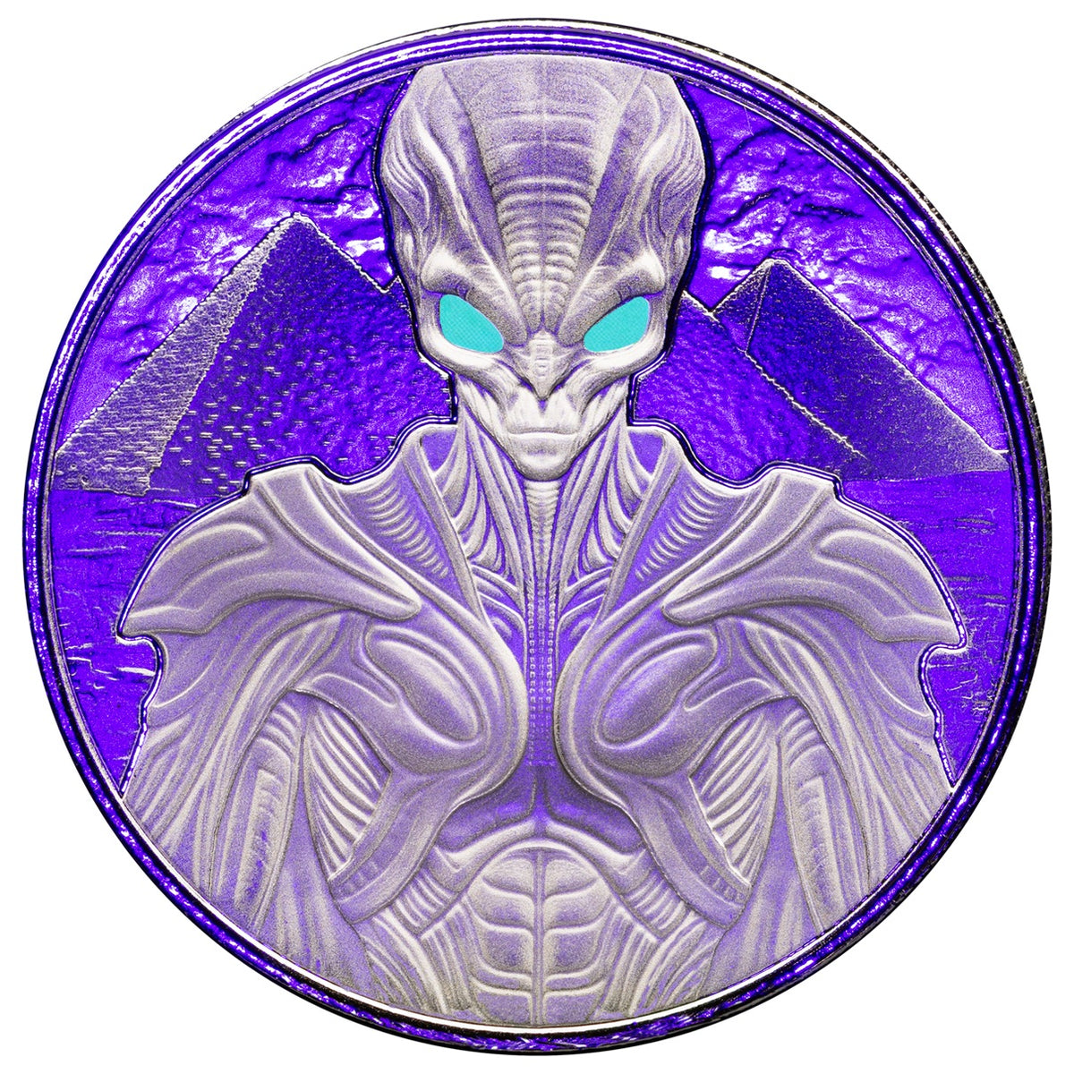 2025 Samoa Alien Architects 1 oz Silver Colorized Coin – Scottsdale Mint&nbsp;– Mintage 1,500