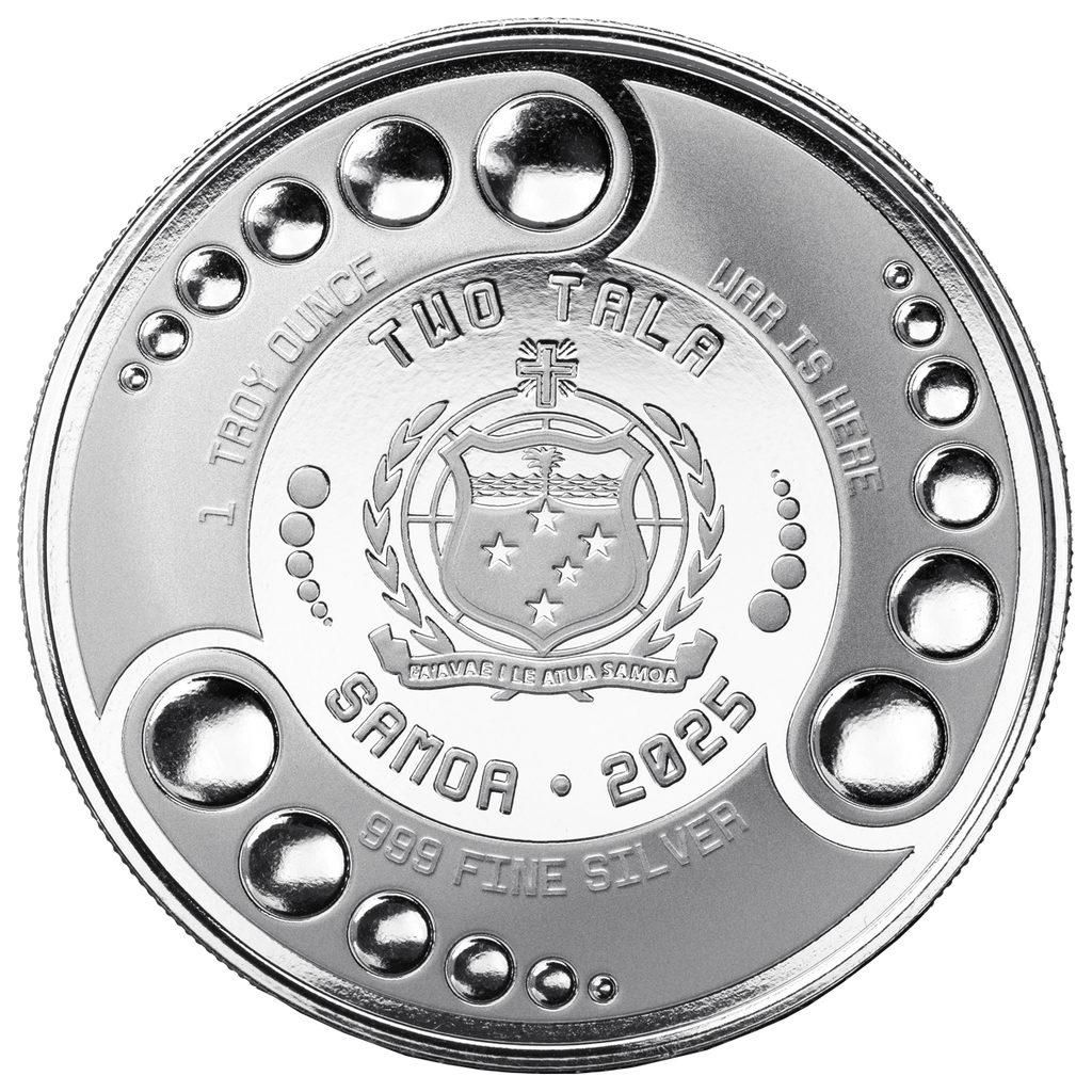 2025 Samoa Alien Architects 1 oz Silver Colorized Coin – Scottsdale Mint&nbsp;– Mintage 1,500