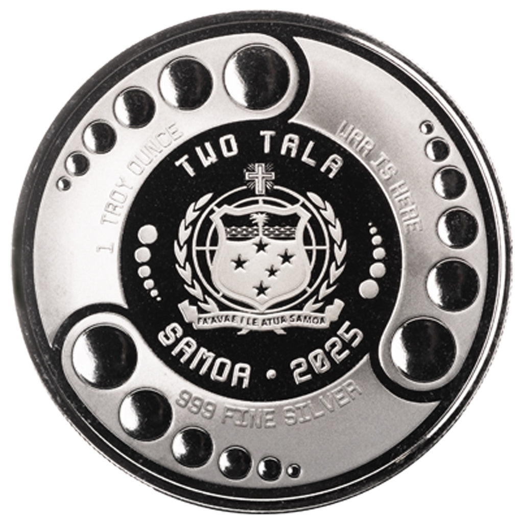 Scottsdale Mint 2025 Samoa Alien Architects 1 oz Silver Rhodium Plated Coin – Mintage 1,000