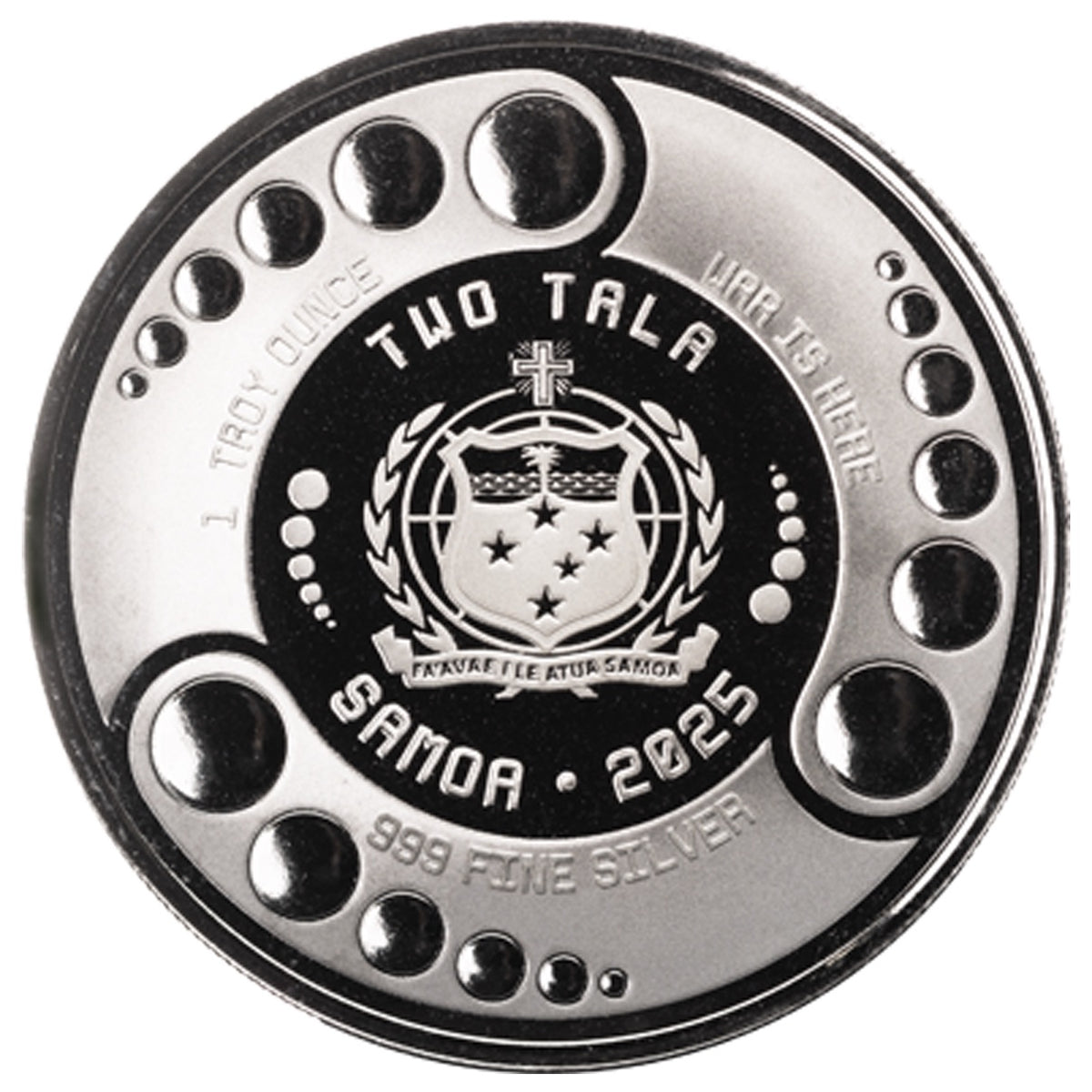 Scottsdale Mint 2025 Samoa Alien Architects 1 oz Silver Rhodium Plated Coin – Mintage 1,000