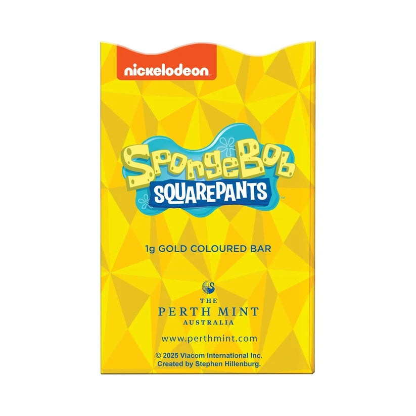 SpongeBob SquarePants 1g Gold Coloured Minted Bar