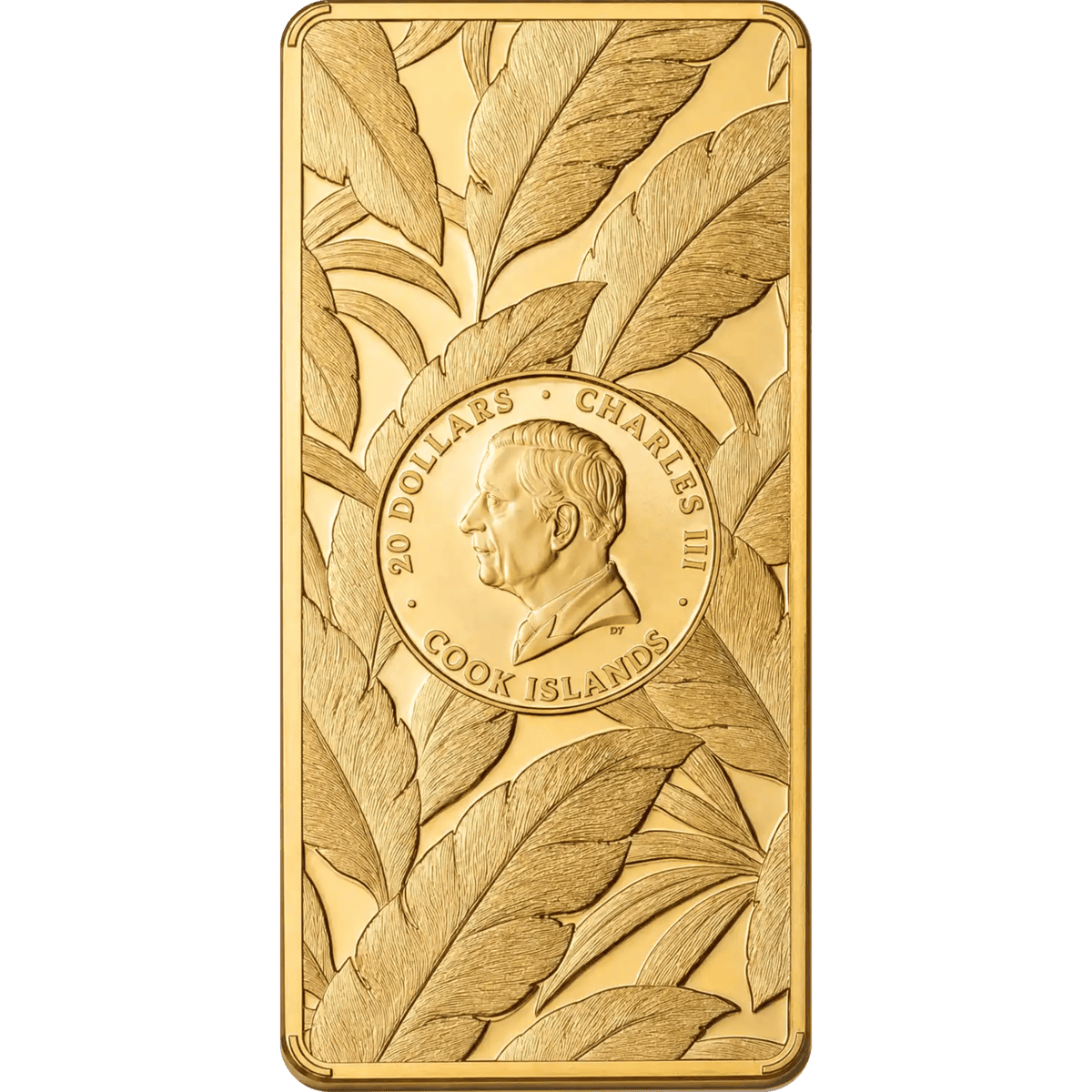 2026 Cook Islands Barre de Luxe Leopard 3oz Silver Gilded Proof Bar