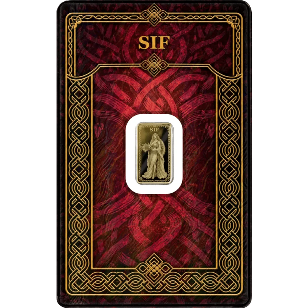 Gods of Germania – Sif 1/100oz Gold Proof 999.9 Minted Bar