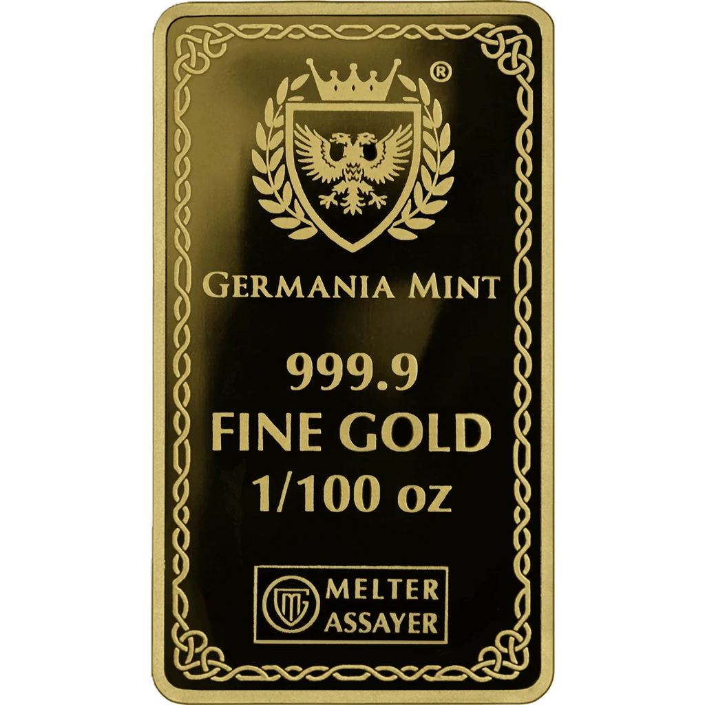 Gods of Germania – Thor 1/100oz Gold Proof 999.9 Minted Bar