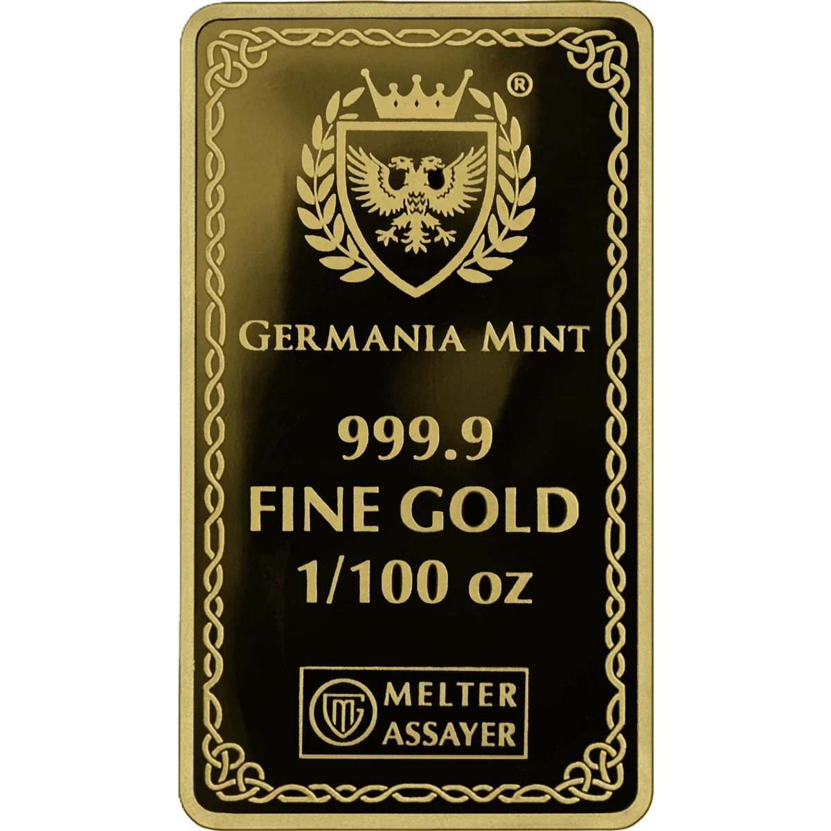 Gods of Germania – Thor 1/100oz Gold Proof 999.9 Minted Bar
