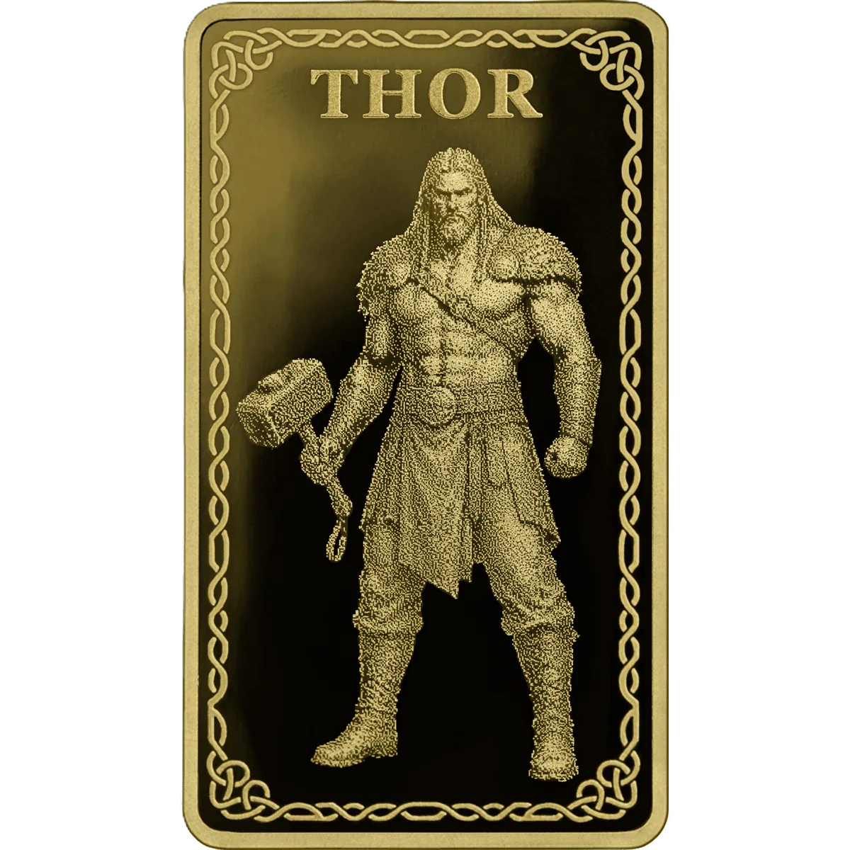 Gods of Germania – Thor 1/100oz Gold Proof 999.9 Minted Bar