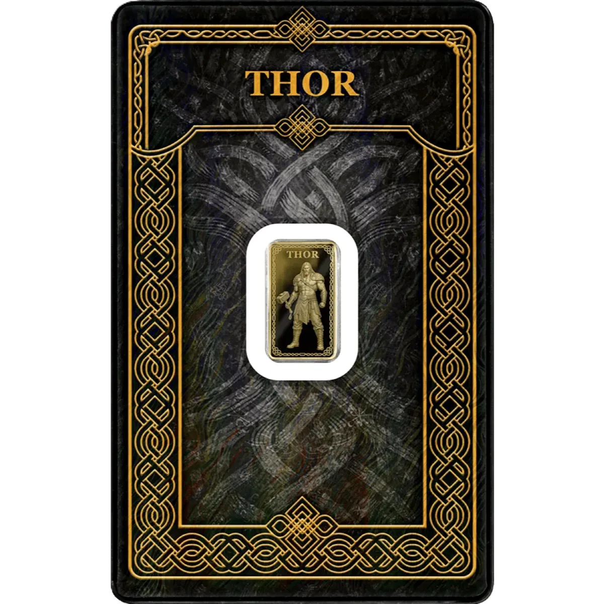 Gods of Germania – Thor 1/100oz Gold Proof 999.9 Minted Bar