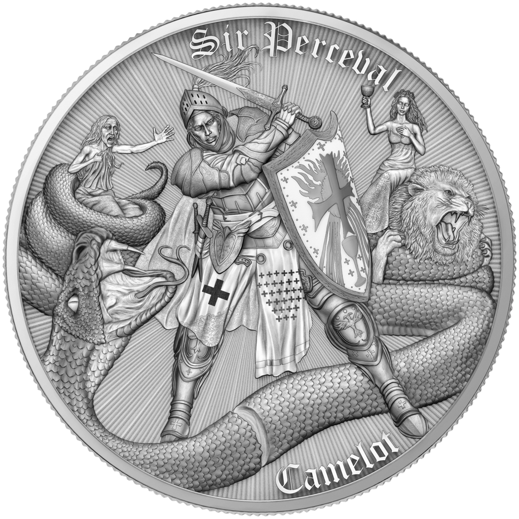 2026 Camelot: Sir Perceval 1oz Silver Coin – Ag .9999