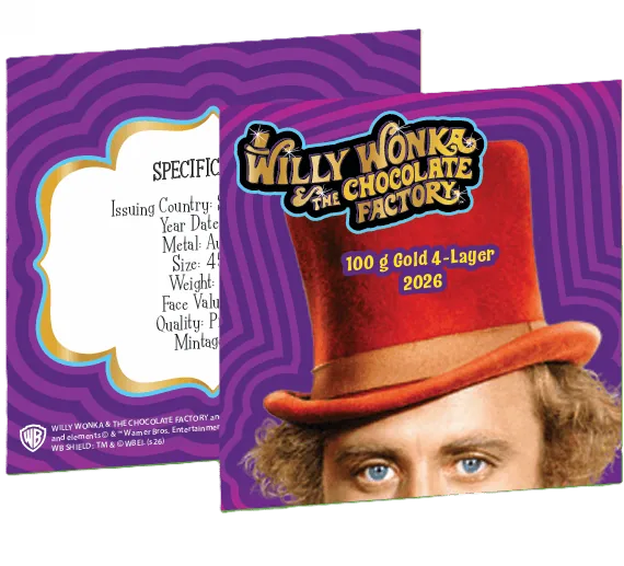 2026 Solomon Islands Willy Wonka and the Chocolate Factory – 100g Silver Coin