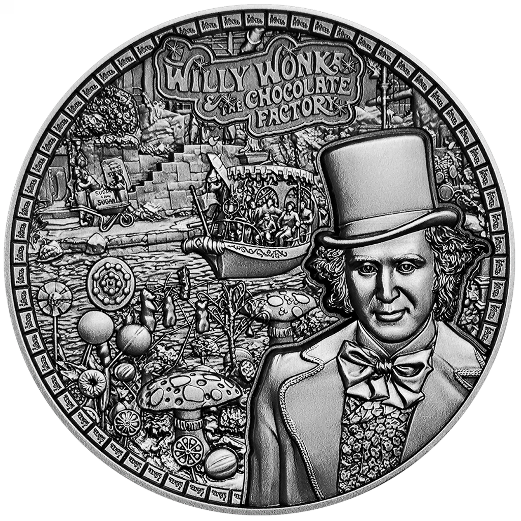 2026 Solomon Islands Willy Wonka and the Chocolate Factory – 100g Silver Coin