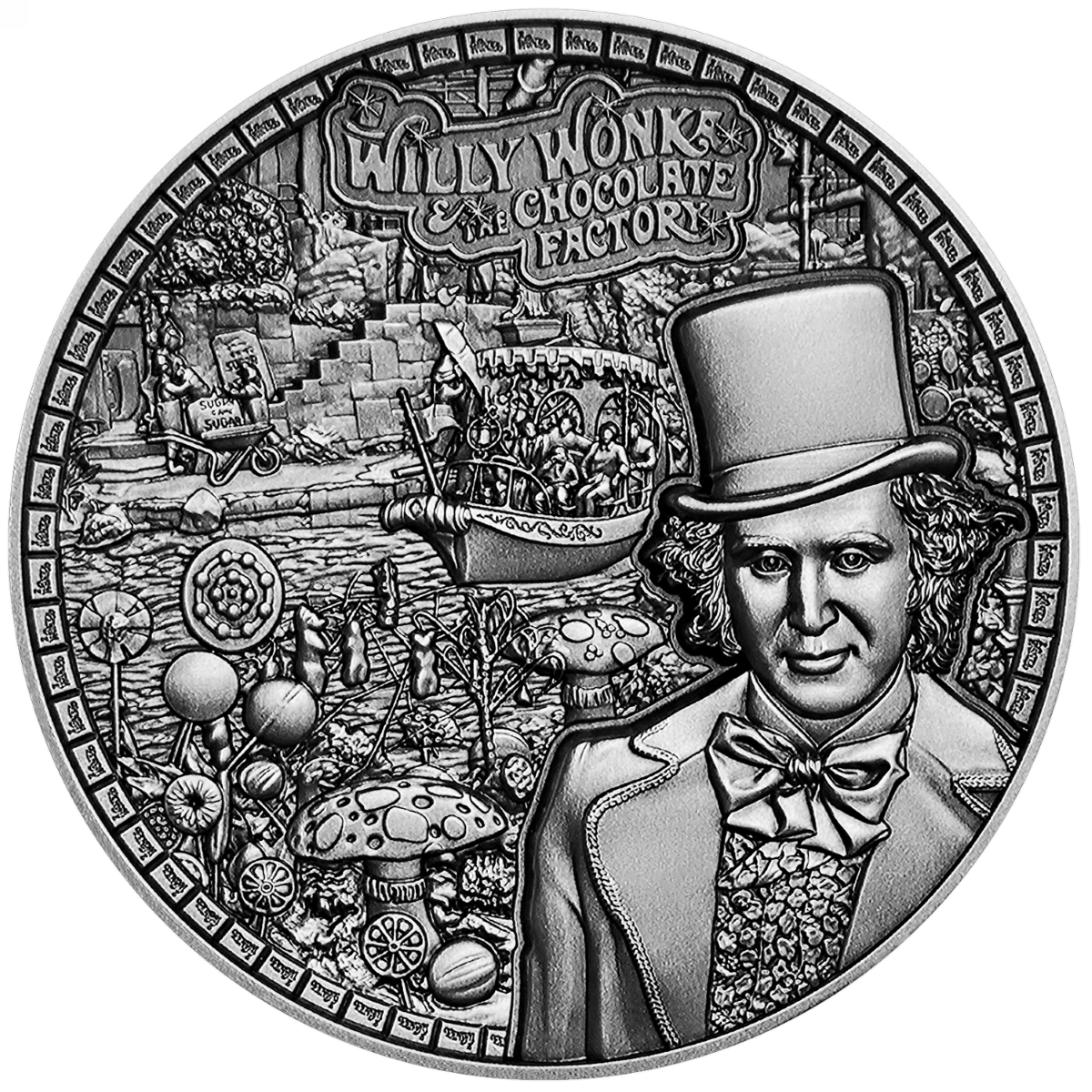 2026 Solomon Islands Willy Wonka and the Chocolate Factory – 100g Silver Coin