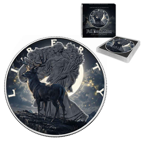 2026 American Silver Eagle “Full Buck Moon” Colorized Coin
