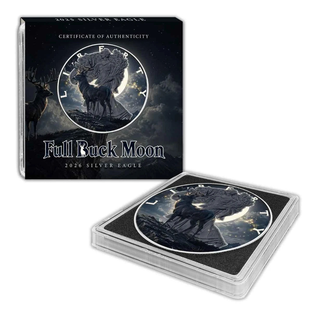 2026 American Silver Eagle “Full Buck Moon” Colorized Coin