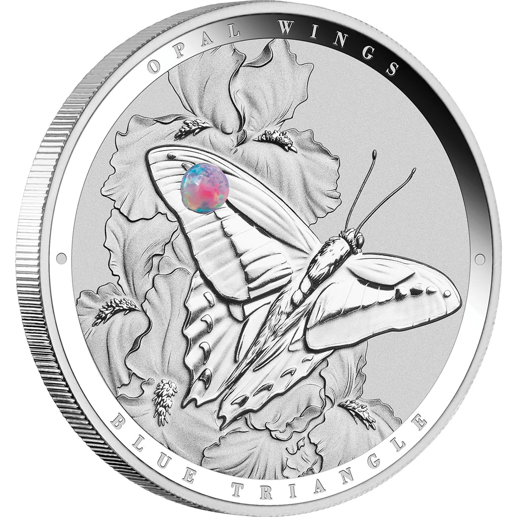 2026 Niue Australian Opal Wings – Blue Triangle 1 oz Silver Proof Coin with Opal Insert